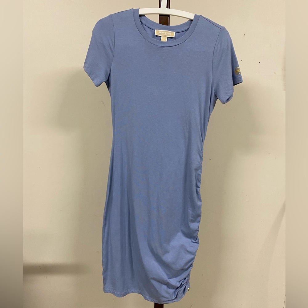 Michael Kors Light Blue Top with Gold Accent